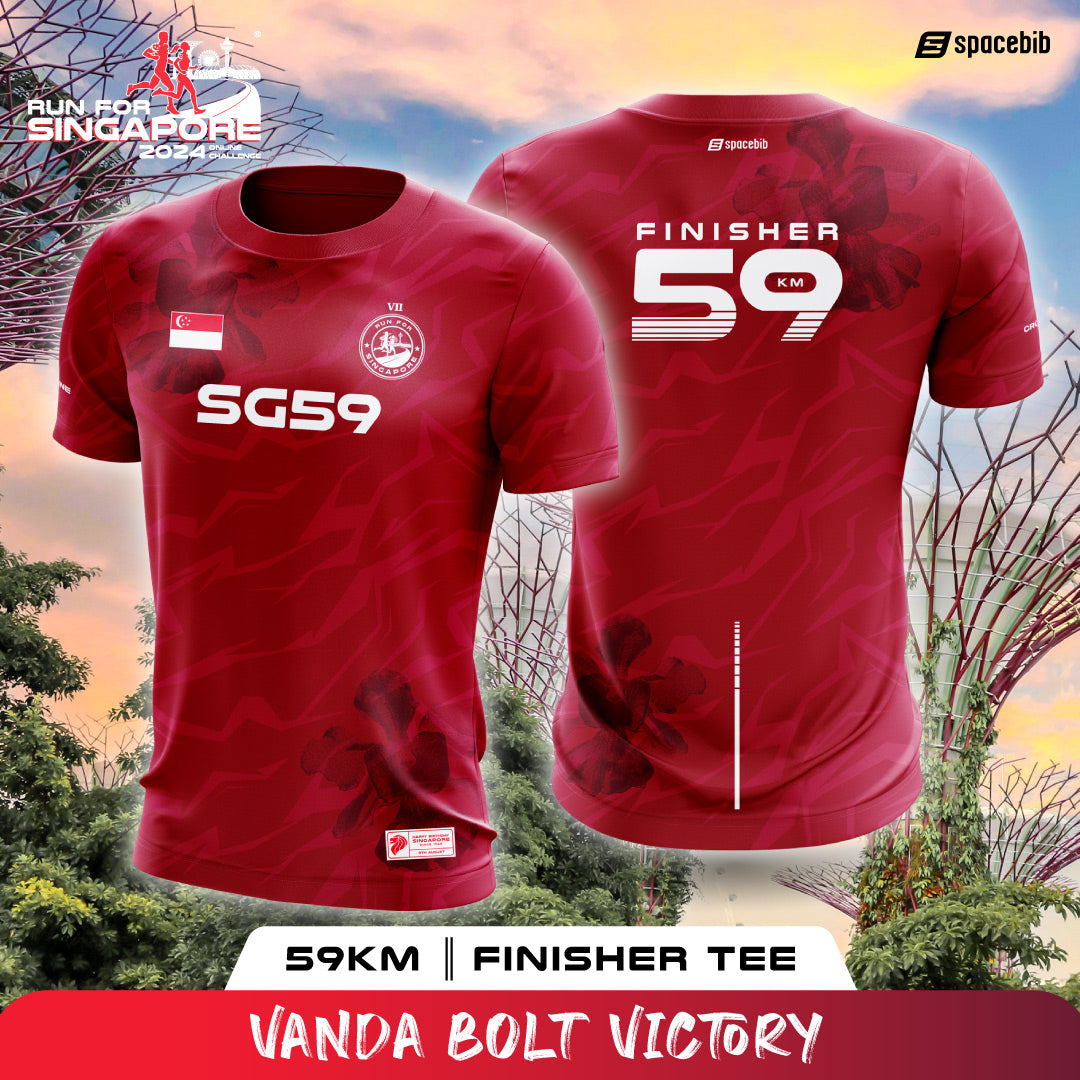 Run For Singapore 2024 59KM Finisher Tee – Spacebib