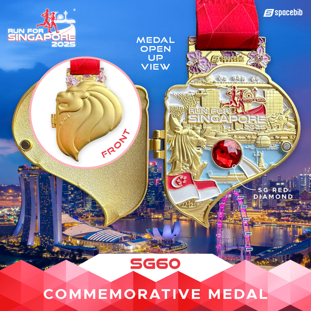 Run For Singapore SG60 Diamond Jubilee Medal