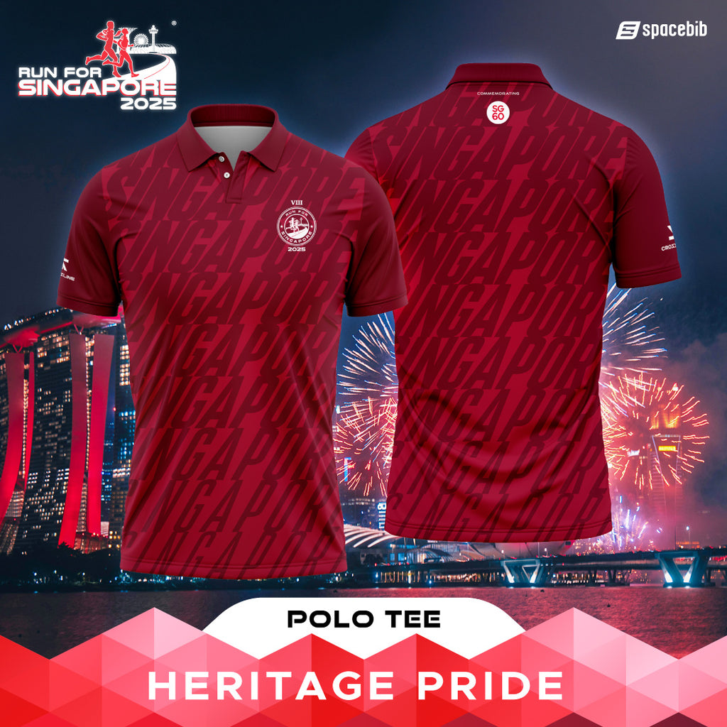 Run For Singapore SG60 Polo Tee (Heritage Pride)