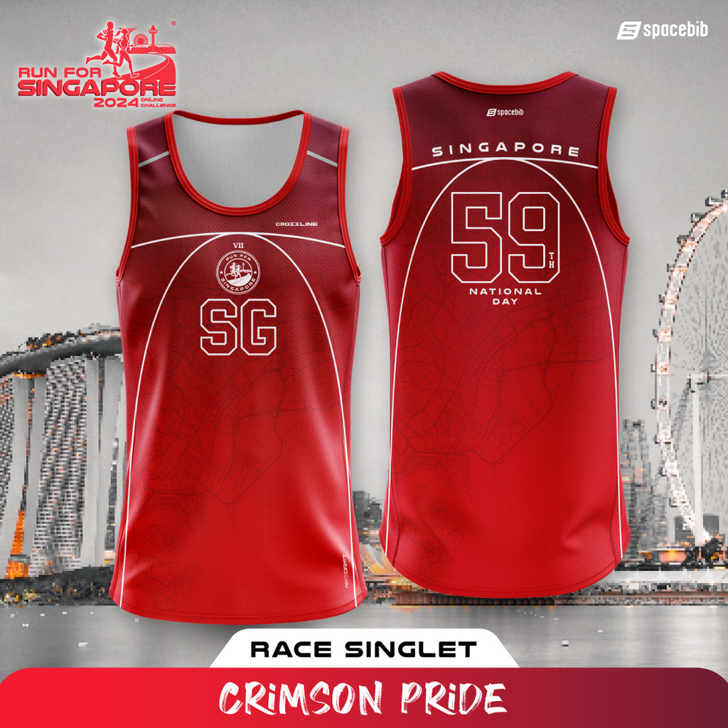Run For Singapore 2024 Singlet (Red)